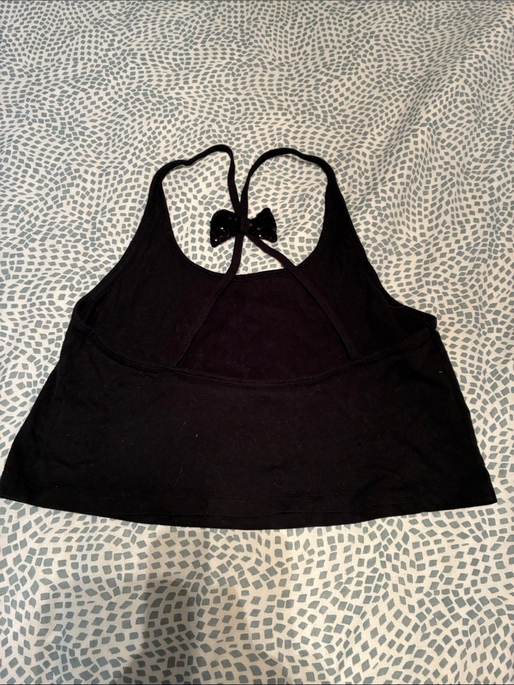 Black VS Crop Tank with Red 'Dear Santa I Can Explain' Graphic - Picture 6 of 7